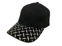 Brushed Heavy Cotton with Checker Plate on Peak