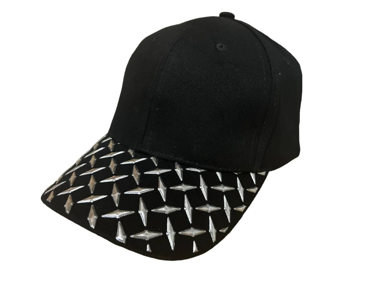 Brushed Heavy Cotton with Checker Plate on Peak
