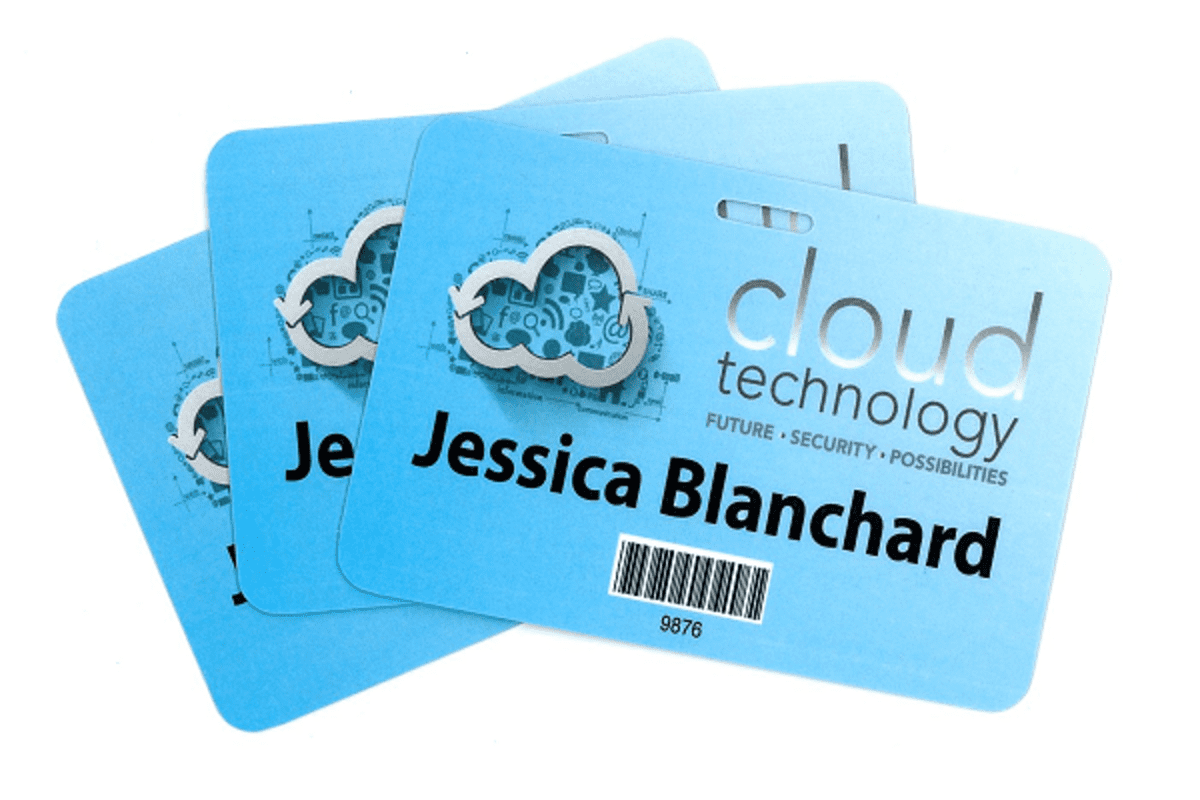 Pocketless Eco-Friendly 300GSM Name Tags - Medium