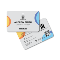 Pocketless Eco Paper Name Tag 90 x 55mm Landscape