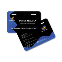 Pocketless Name Tag 90 x 55mm Landscape