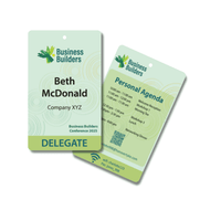 Pocketless Eco Paper Name Tag 55 x 90mm Portrait