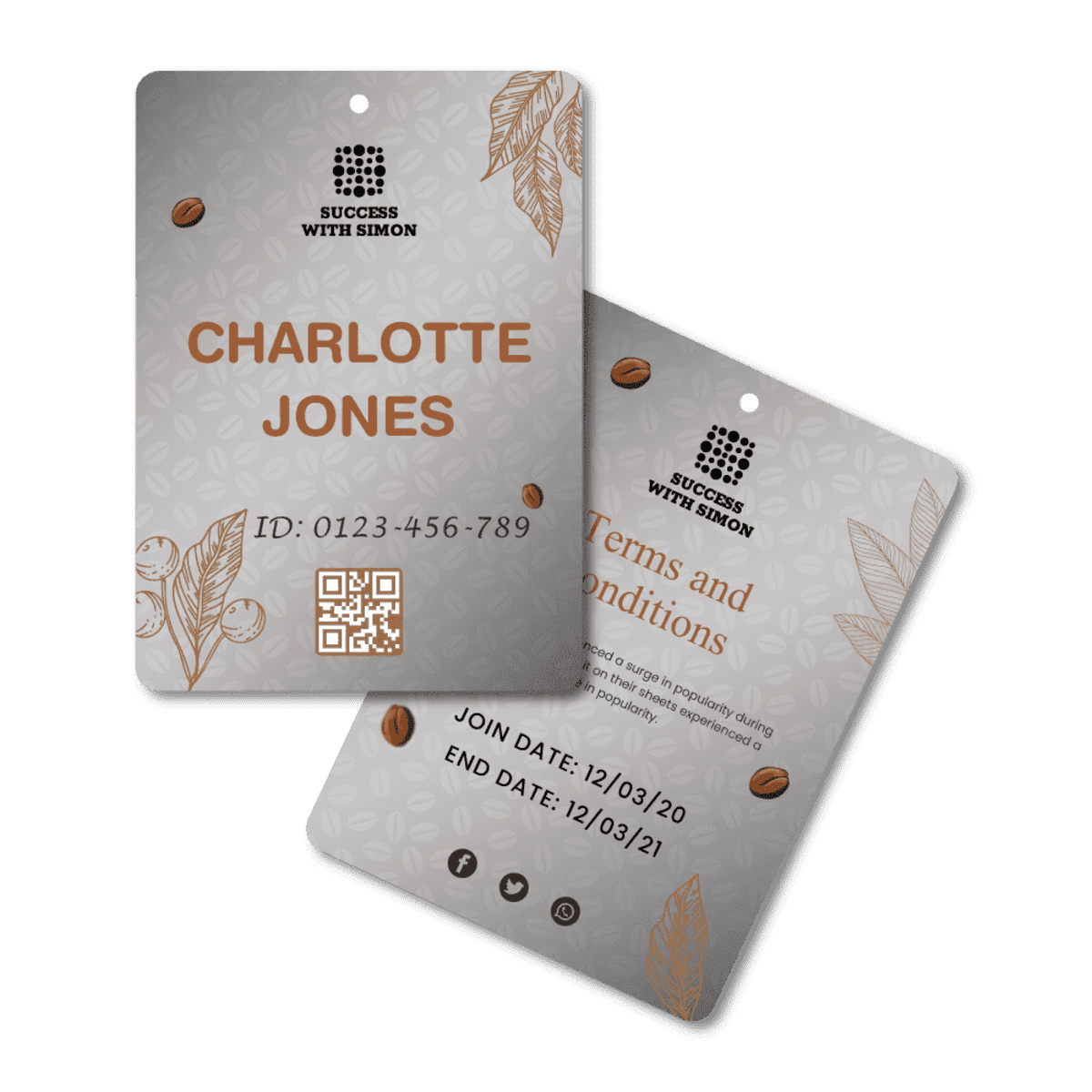 Pocketless Name Tag 105 x 148mm Portrait