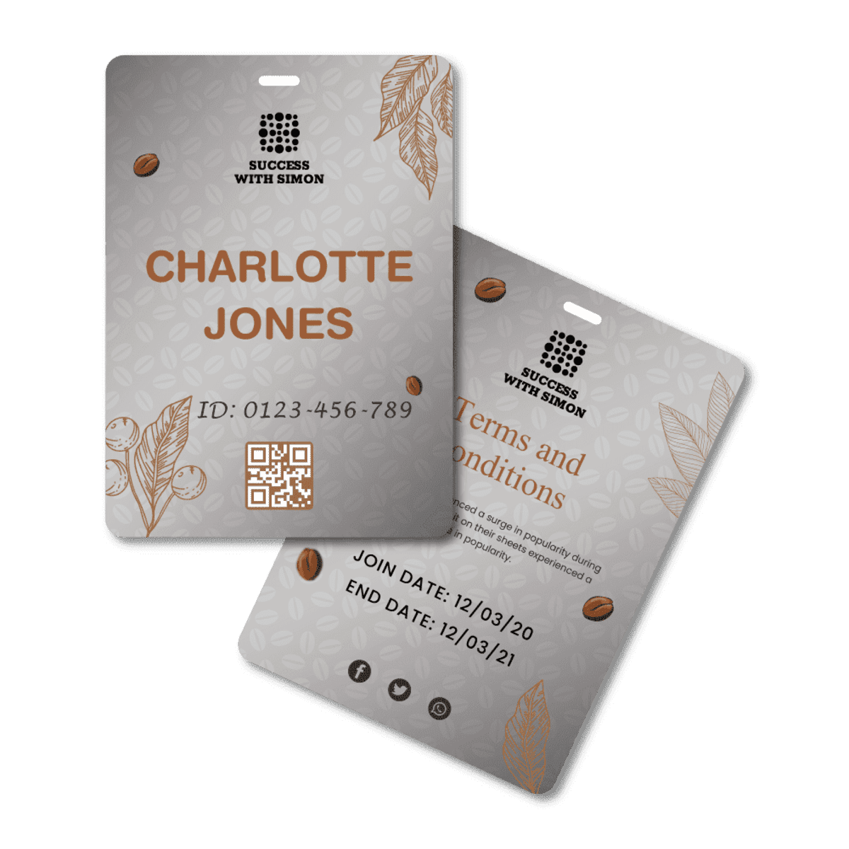 Pocketless Name Tag 105 x 148mm Portrait