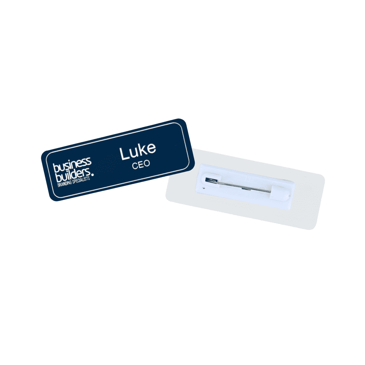 Plastic Staff Name Badge Engraved 75 x 27mm