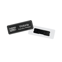 Plastic Staff Name Badge Engraved 75 x 27mm