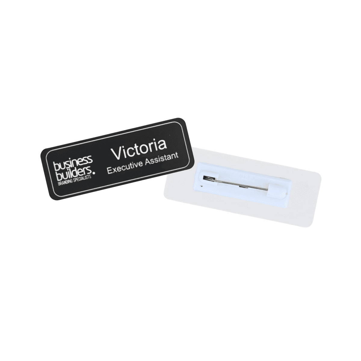 Plastic Staff Name Badge Engraved 75 x 27mm