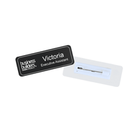 Plastic Staff Name Badge Engraved 75 x 27mm