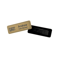 Plastic Staff Name Badge Engraved 75 x 27mm