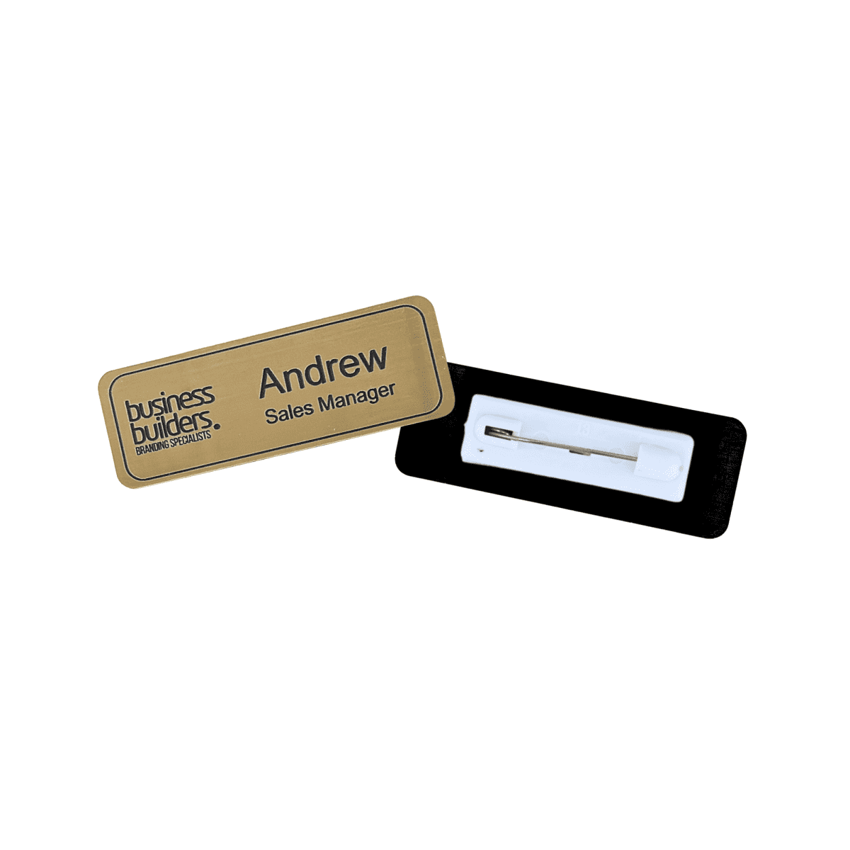 Plastic Staff Name Badge Engraved 75 x 27mm