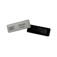 Plastic Staff Name Badge Engraved 75 x 27mm