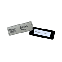 Plastic Staff Name Badge Engraved 75 x 27mm