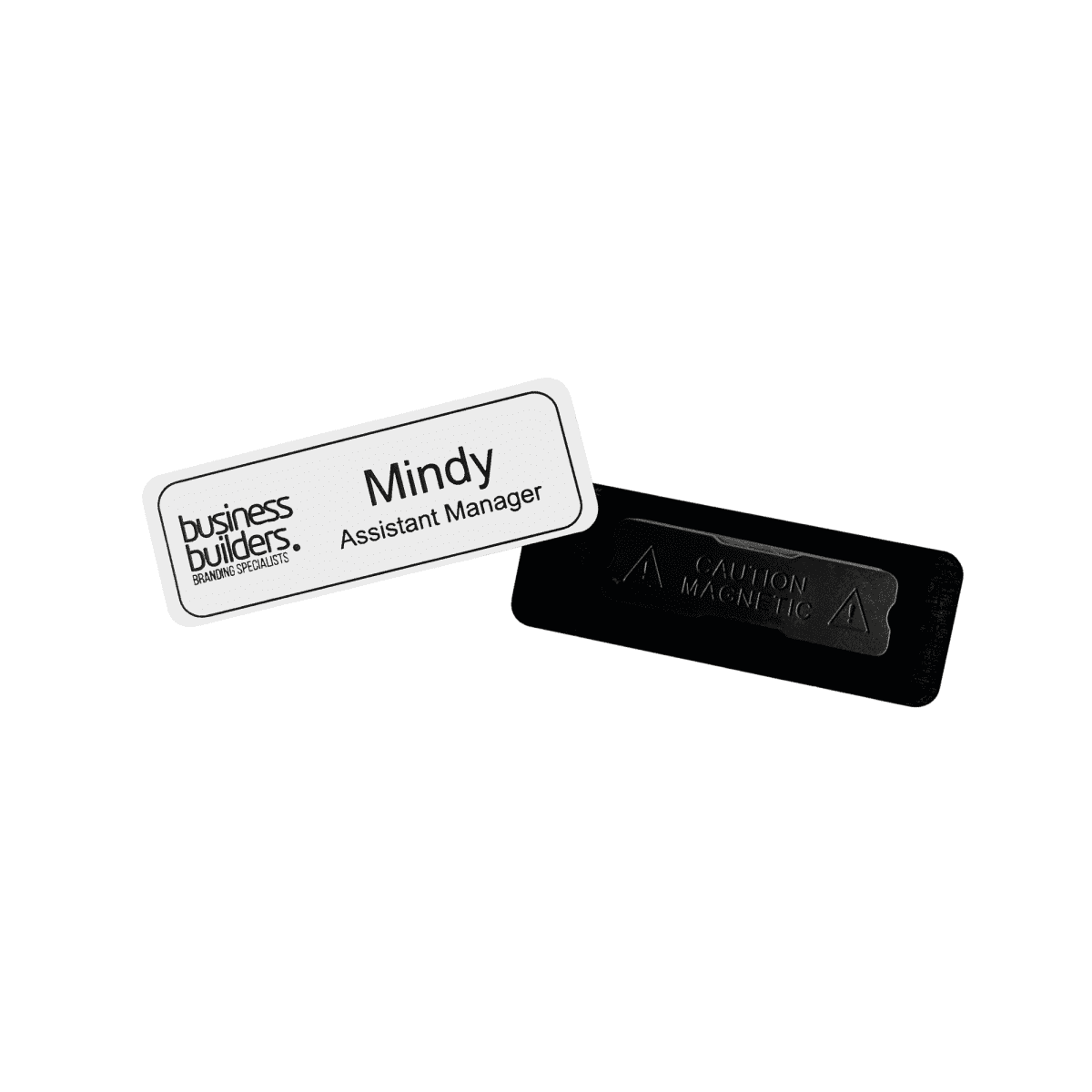 Plastic Staff Name Badge Engraved 75 x 27mm