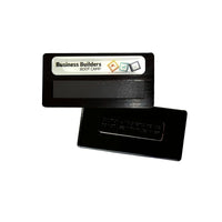 DIY Staff Name Tag Black 75 x 36mm - Epoxy Label
