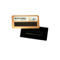 DIY Staff Name Tag Gold 75 x 36mm