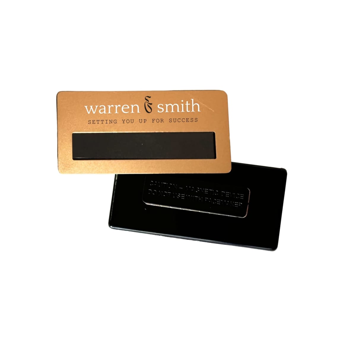 DIY Staff Name Tag Gold 75 x 36mm