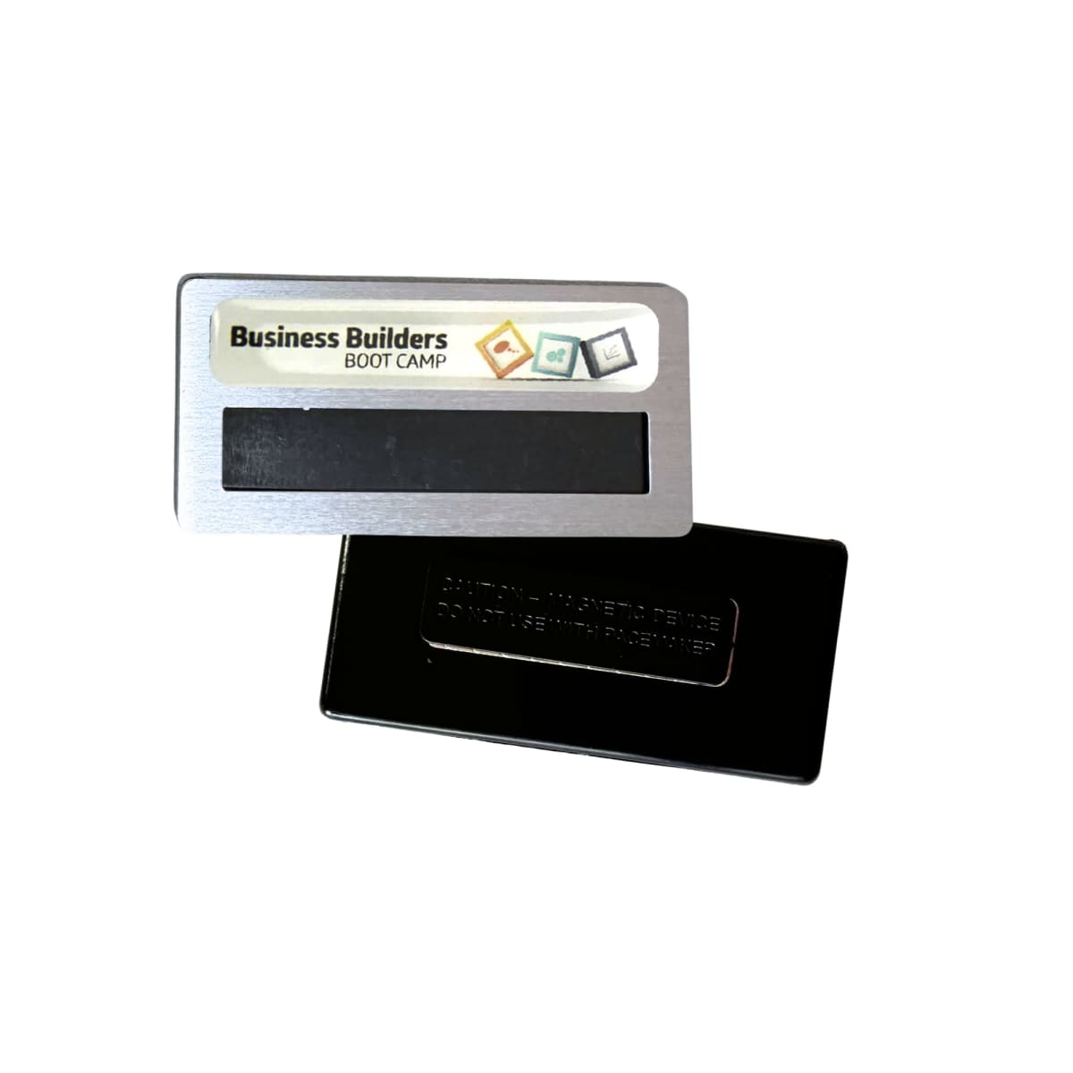 DIY Staff Name Tag Silver 75 x 36mm