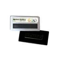 DIY Staff Name Tag Silver 75 x 36mm