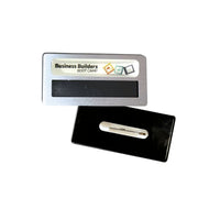 DIY Staff Name Tag Silver 75 x 36mm