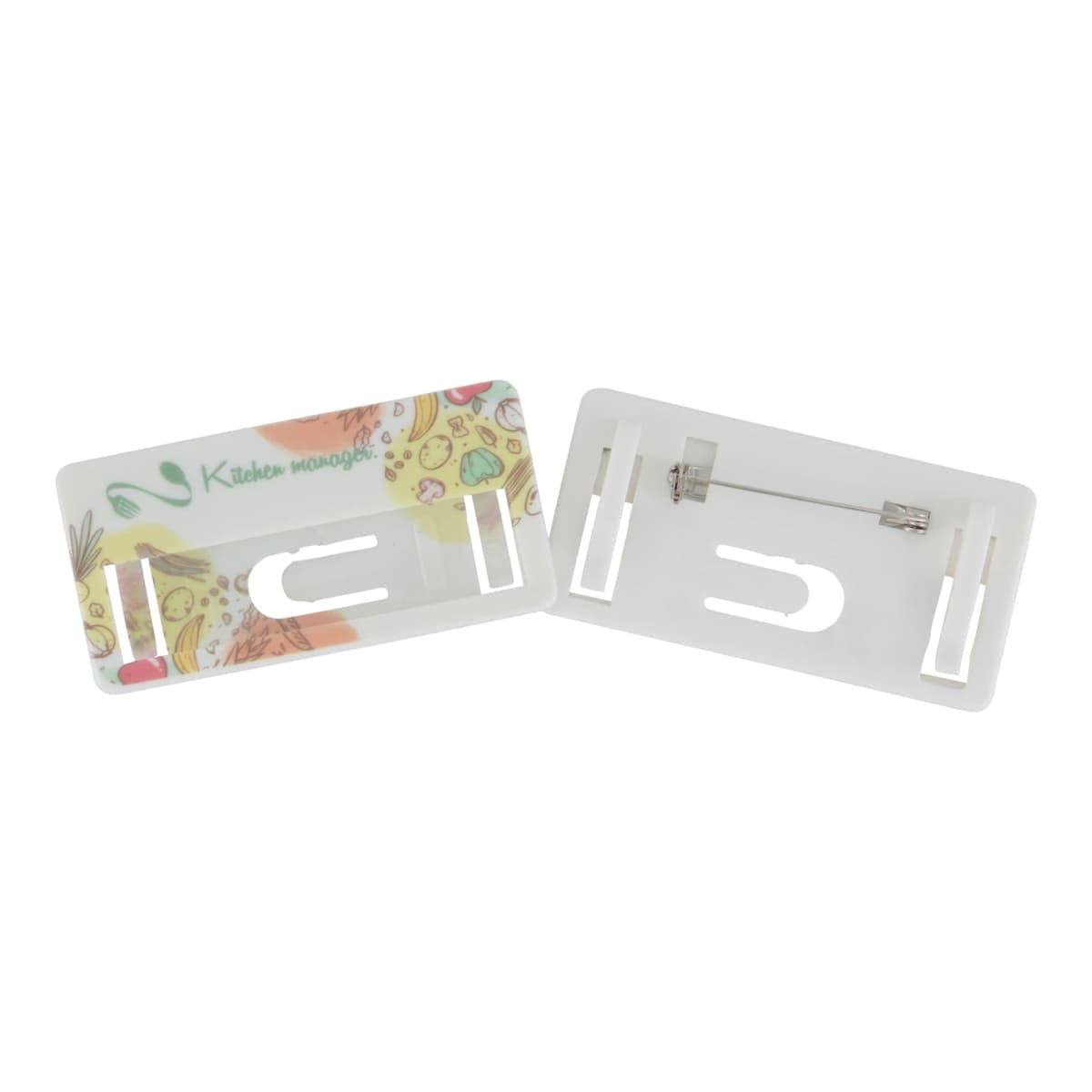 DIY Staff Name Badge White 70 x 35mm
