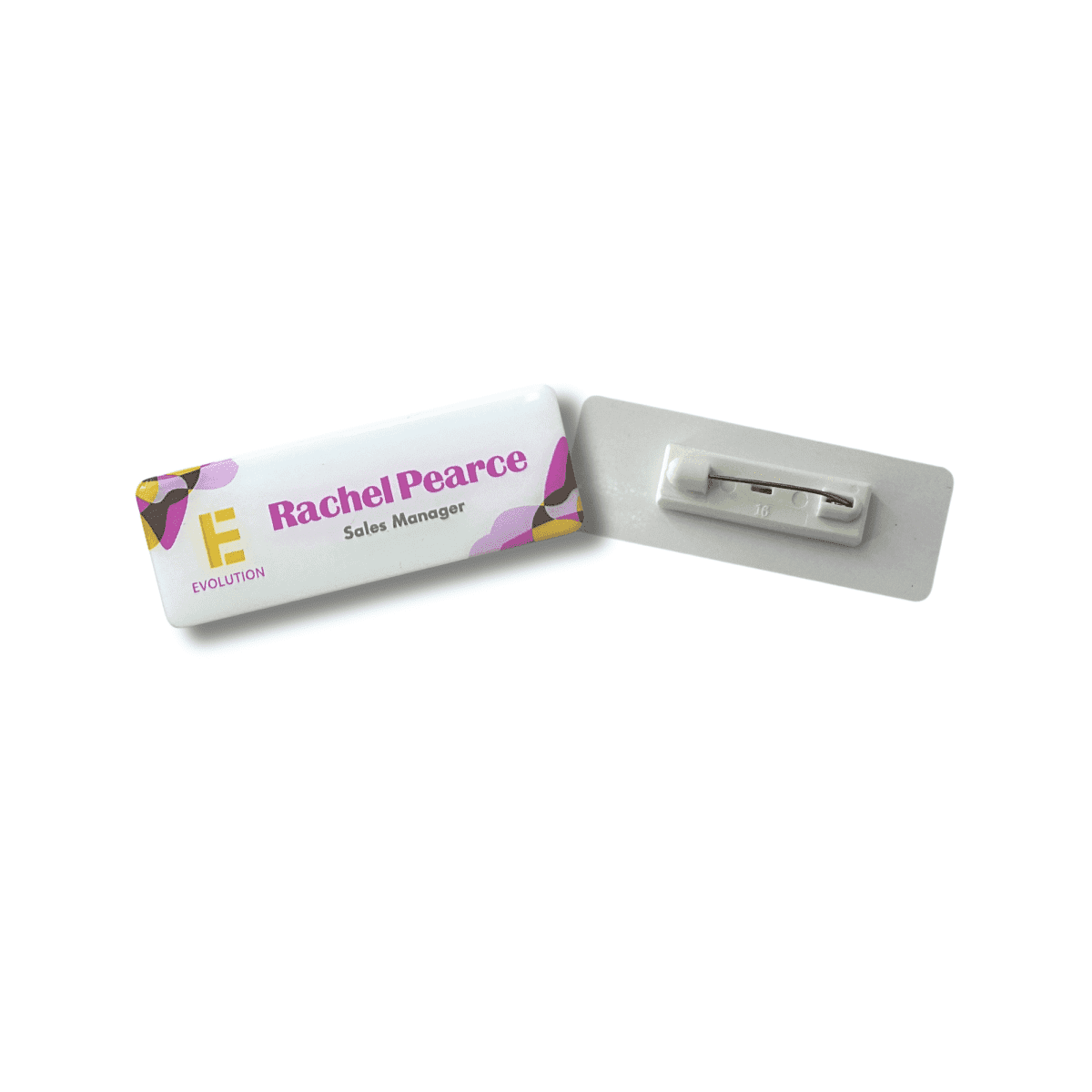 Plastic Staff Badge Printed Epoxy Finish