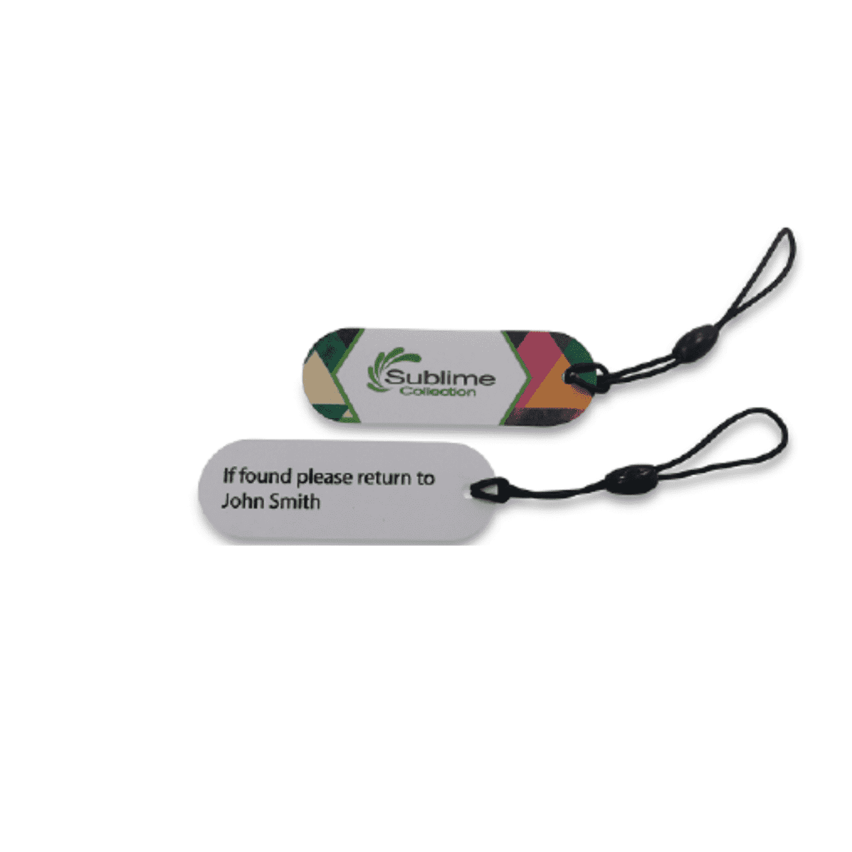 Plastic Card (PET) Small Oval Tag Full Colour