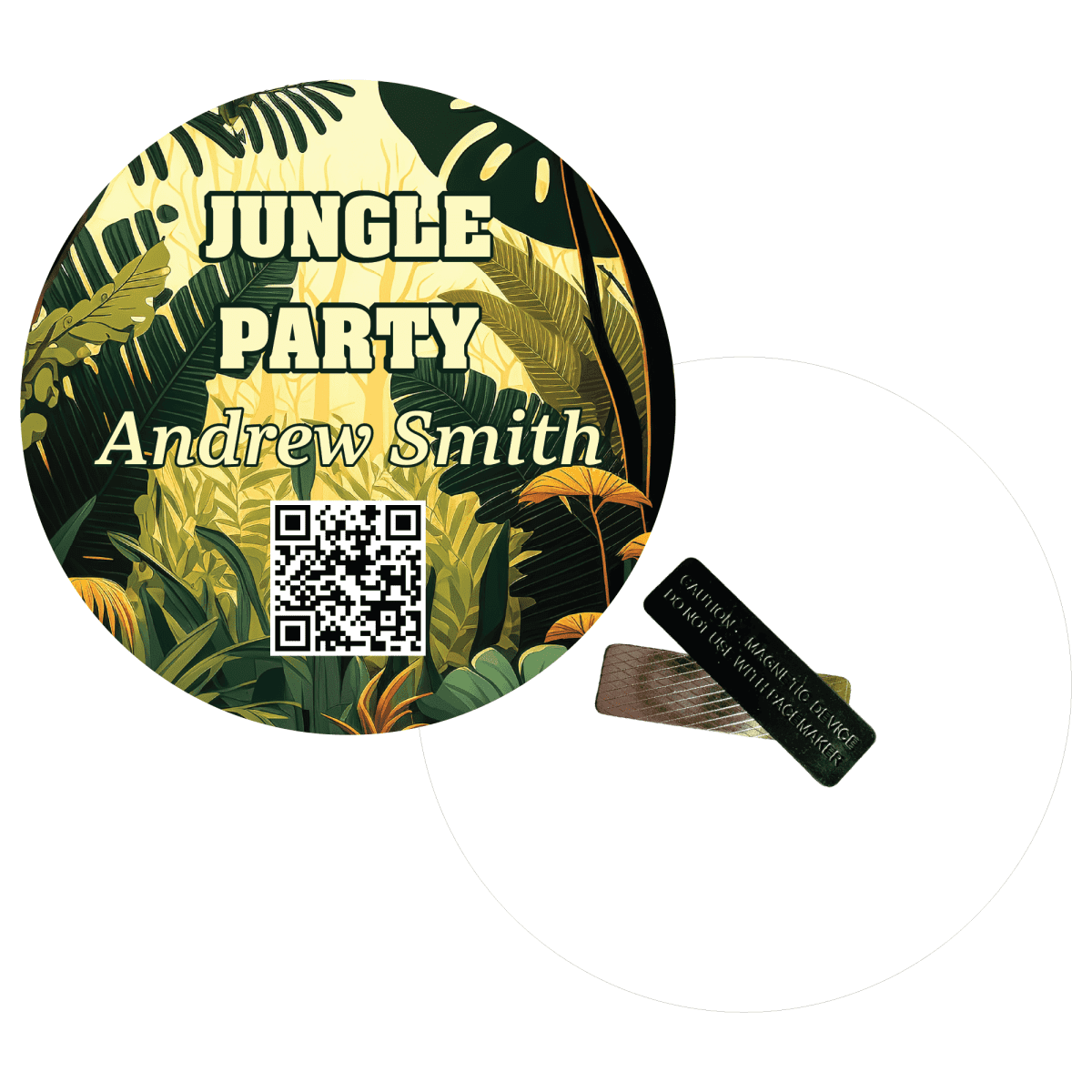 Plastic Card (PET) Round Tag 90mm Full Colour