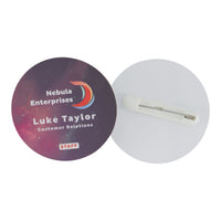 Plastic Card (PET) Round Tag 50mm Full Colour