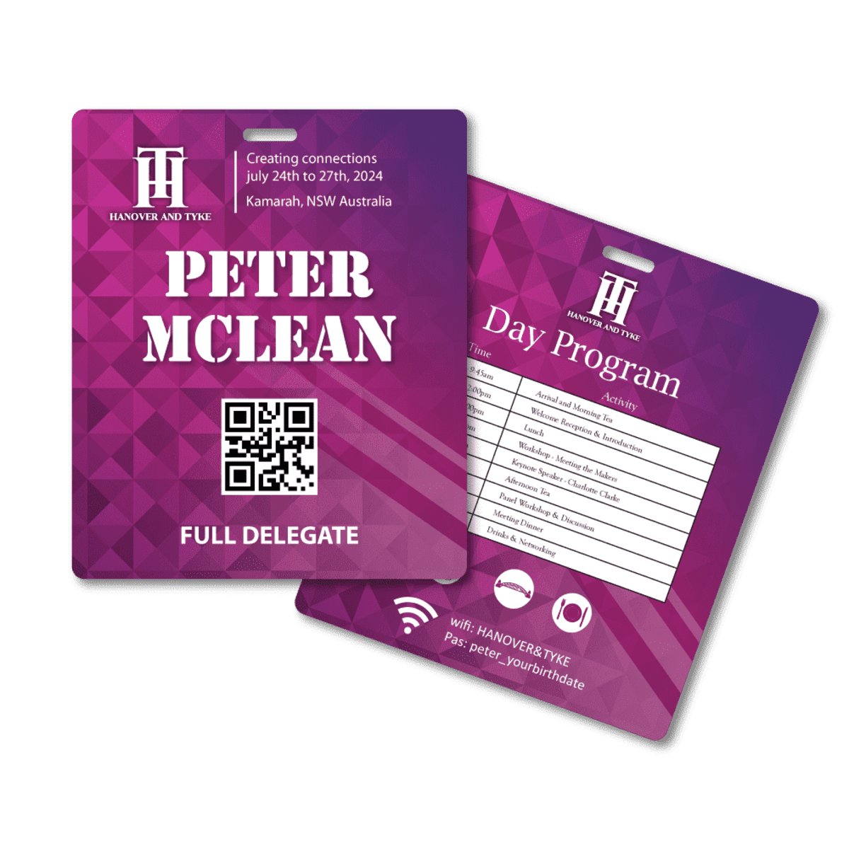 Plastic Card (PET) Tag 95 x 113mm Portrait