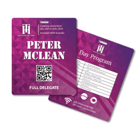 Plastic Card (PET) Tag 95 x 113mm Portrait