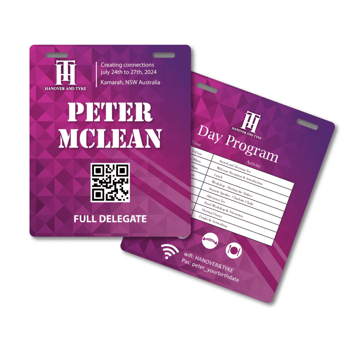 Plastic Card (PET) Tag 95 x 113mm Portrait