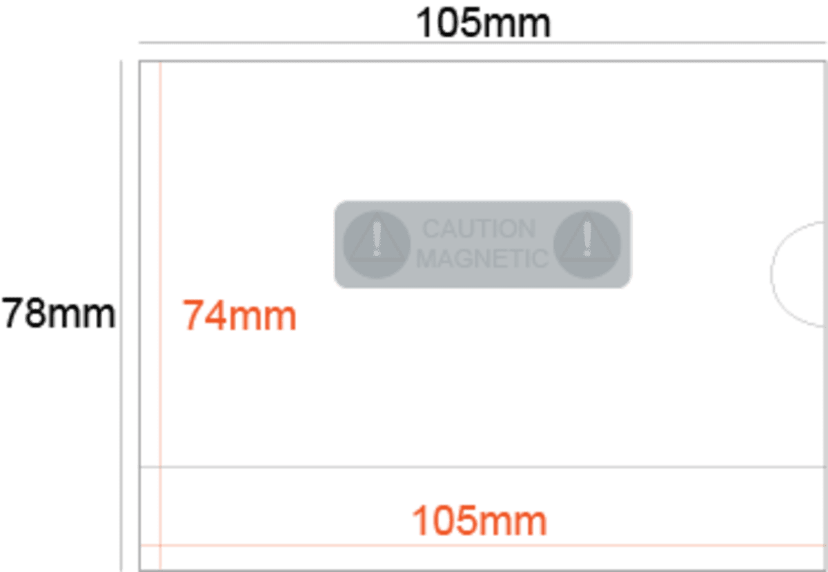 Medium Rigid PVC Badge Holder with Magnet