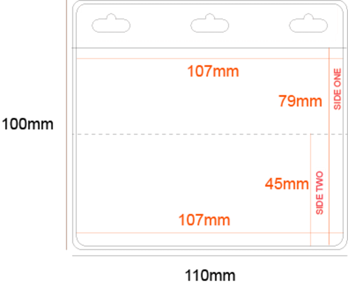 Medium Soft Pocket with Small Ticket Pouch on Reverse