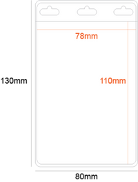 PVC Pocket Holder Portrait 74x105mm 3 Slots