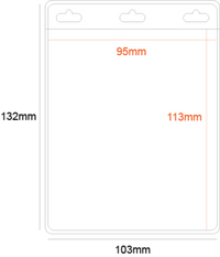 PVC Pocket Holder 95x113mm 3 Slots