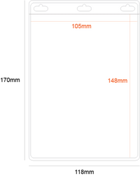 PVC Pocket Holder A6 Size 3 Slots