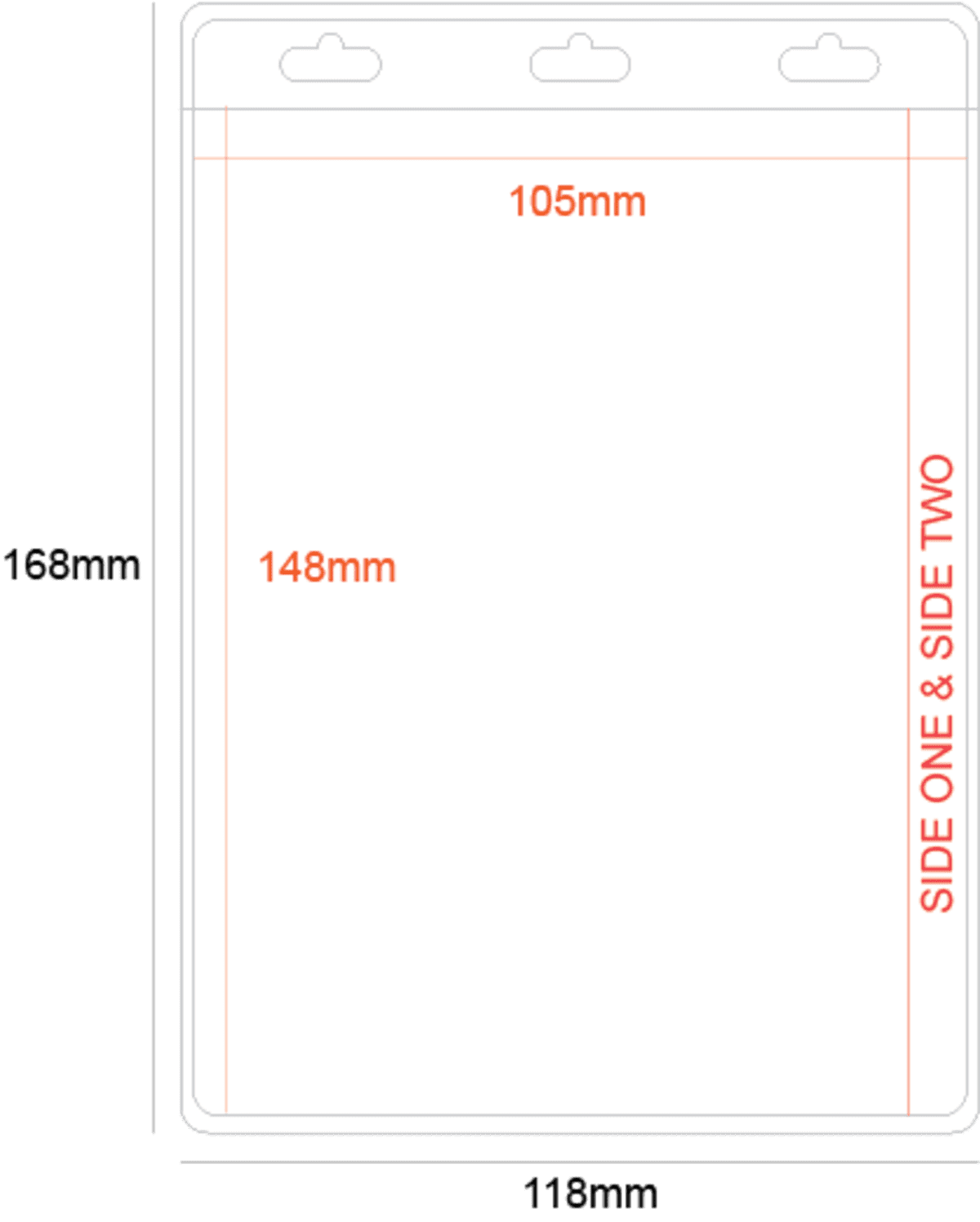 Large A6 Pocket PVC Holder - Double Sided