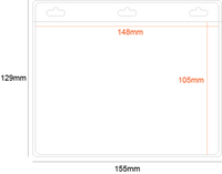 PVC Pocket Holder A6 Size Landscape 3 Slots