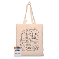 Squiggle Calico bag + Crayon set