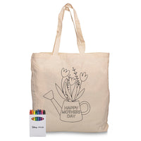 Squiggle Calico bag + Crayon set