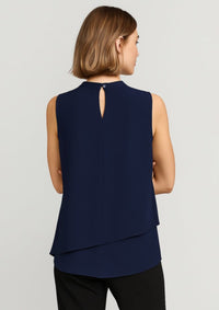 Womens Seville Sleeveless Layered Blouse