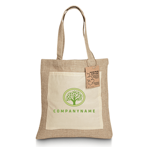Reforest Jute Tote Bag