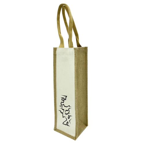 Jute Single Wine Bag