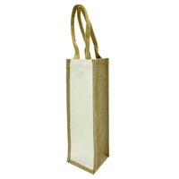 Jute Single Wine Bag