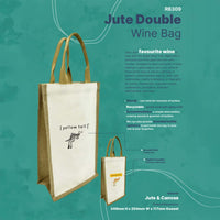 Jute Double Wine Bag