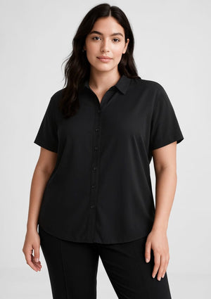 Womens Dahlia Short Sleeve Blouse