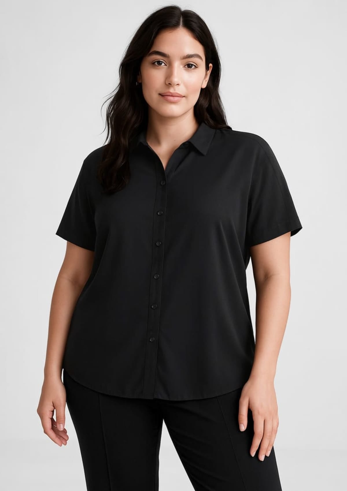 Womens Dahlia Short Sleeve Blouse