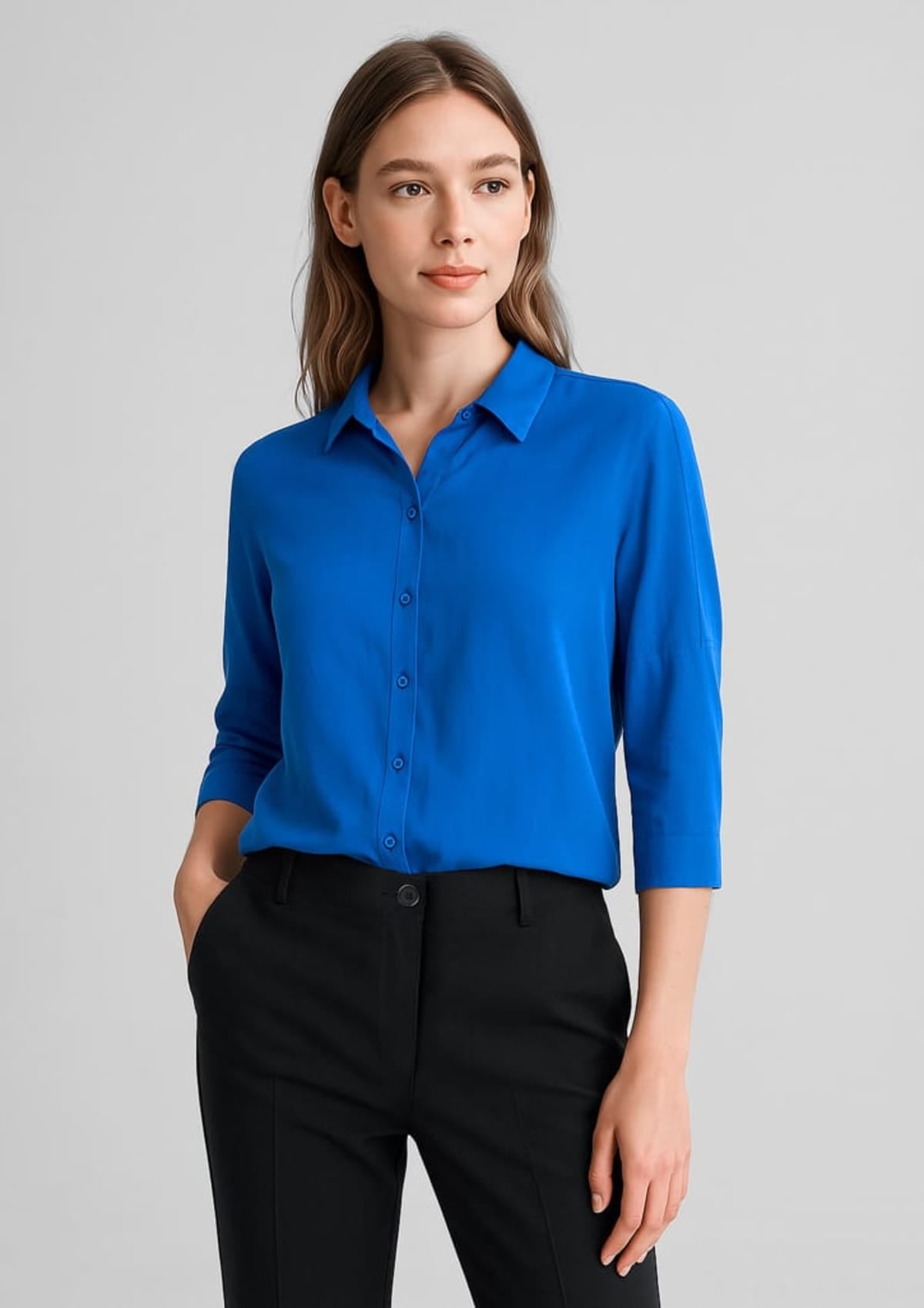 Womens Dahlia 3/4 Sleeve Blouse
