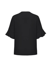 Womens Aria Fluted Sleeve Blouse