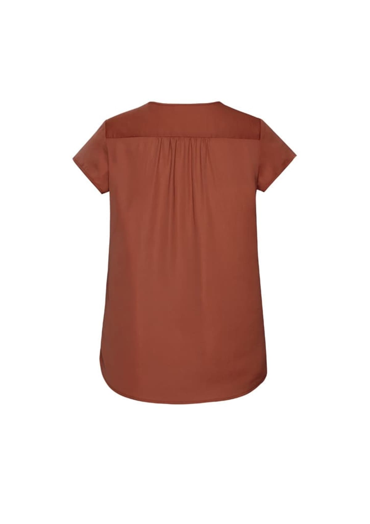 Womens Kayla V-Neck Pleat Blouse